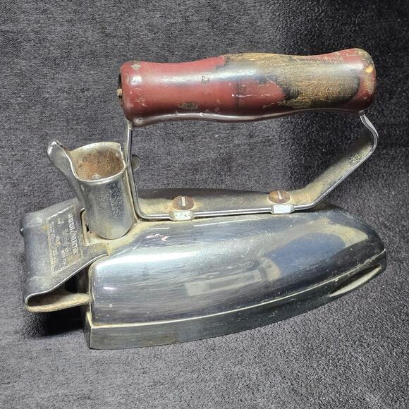 Vintage General Electric Hotpoint Iron GE Wooden Handle - Picture 5 of 11